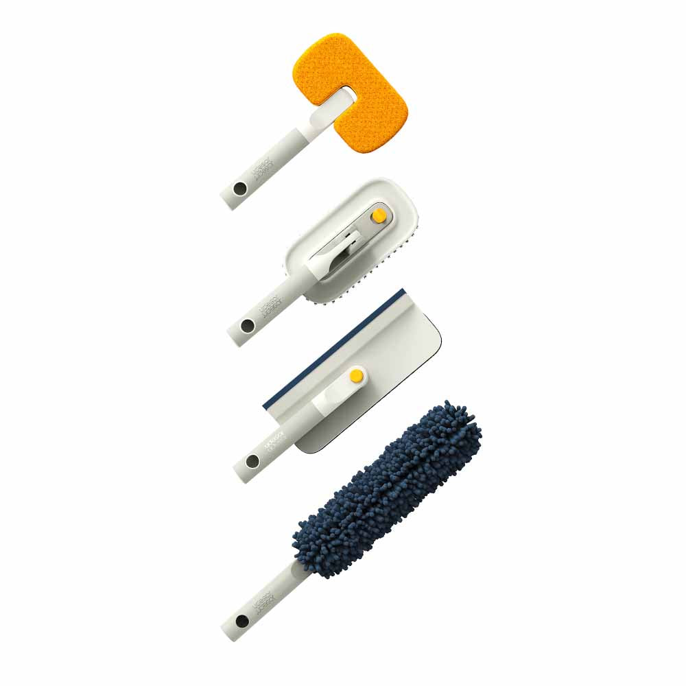 Joseph Joseph Cleantech Deep Cleaning Set With Extension Pole at House