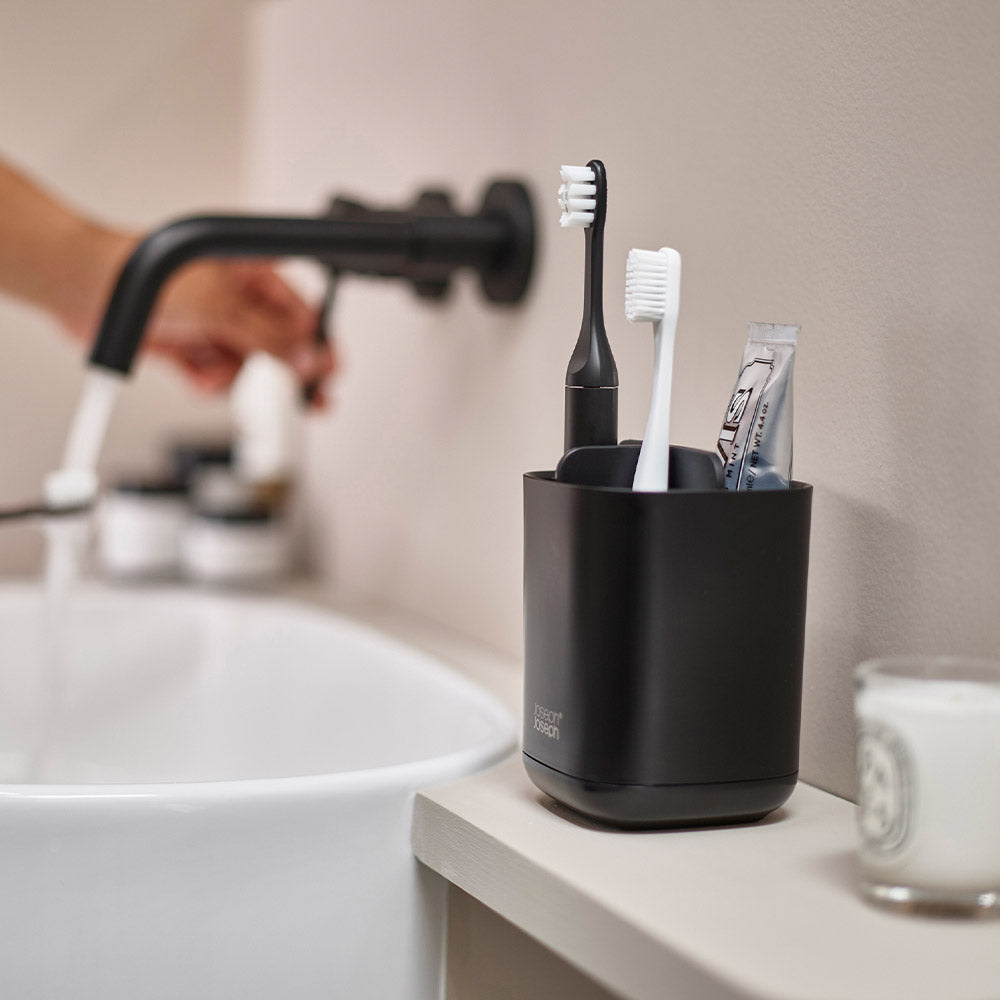 Joseph Joseph EasyStore Toothbrush Caddy Matt Black