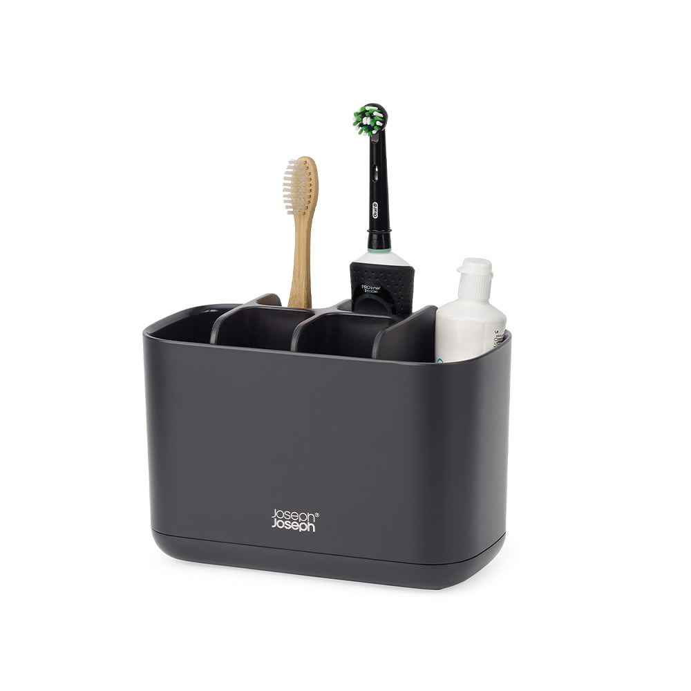 Joseph Joseph EasyStore Large Toothbrush Caddy Matt Black