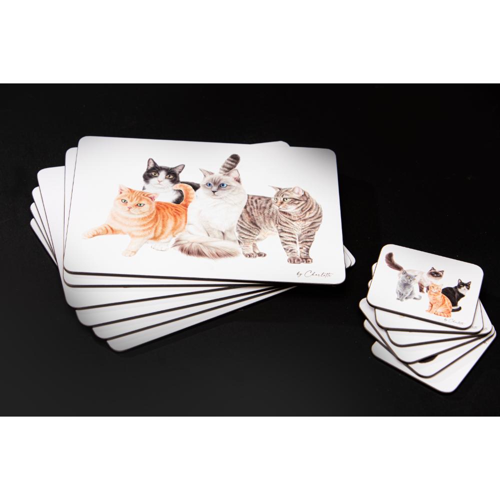 Ashdene Purrrfect Moments Set of 6 Placemats