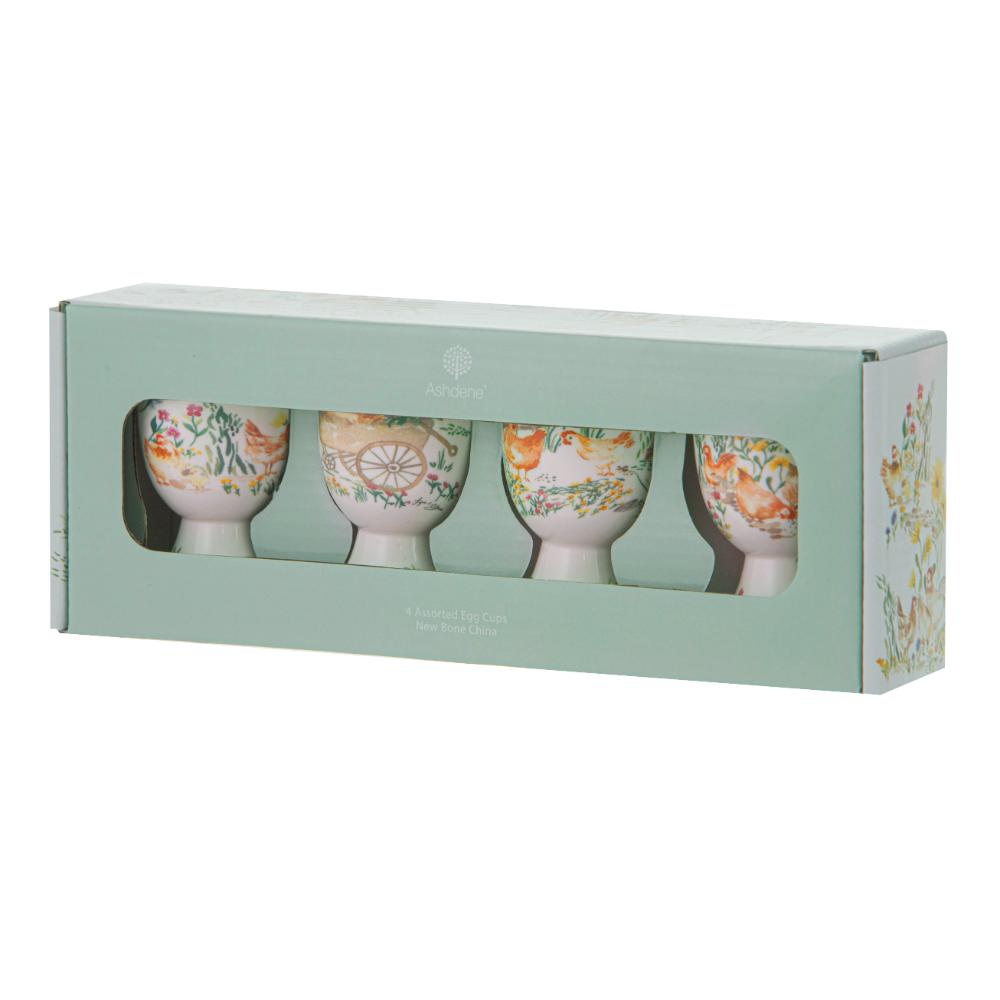 Ashdene Garden Hens Set of 4 Egg Cups