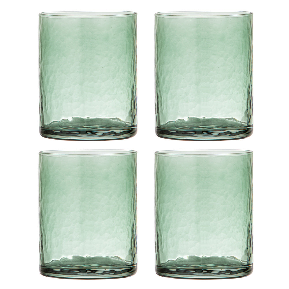 Ladelle Flynn Set of 4 Glass Tumblers