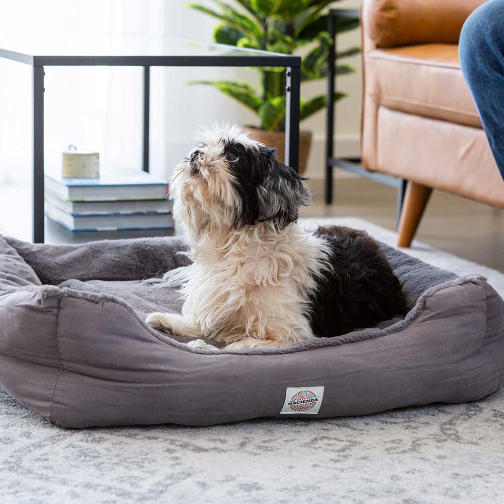 Hacienda Electric Heated Rabbit Faux Fur Covering Pet Bed