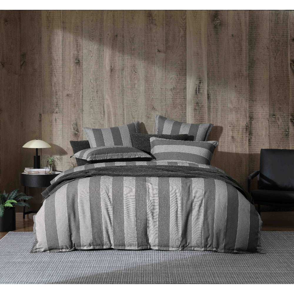Private Collection Thatcher Charcoal Quilt Cover Set