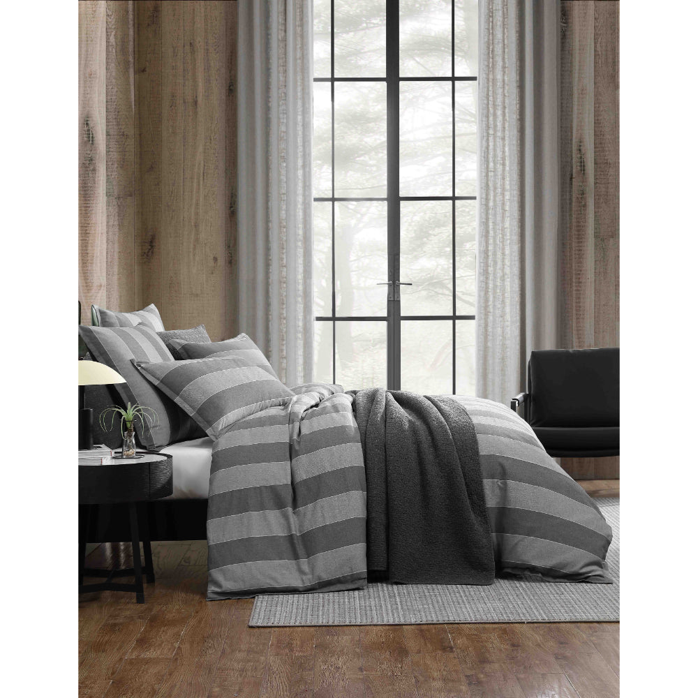 Private Collection Thatcher Charcoal Quilt Cover Set