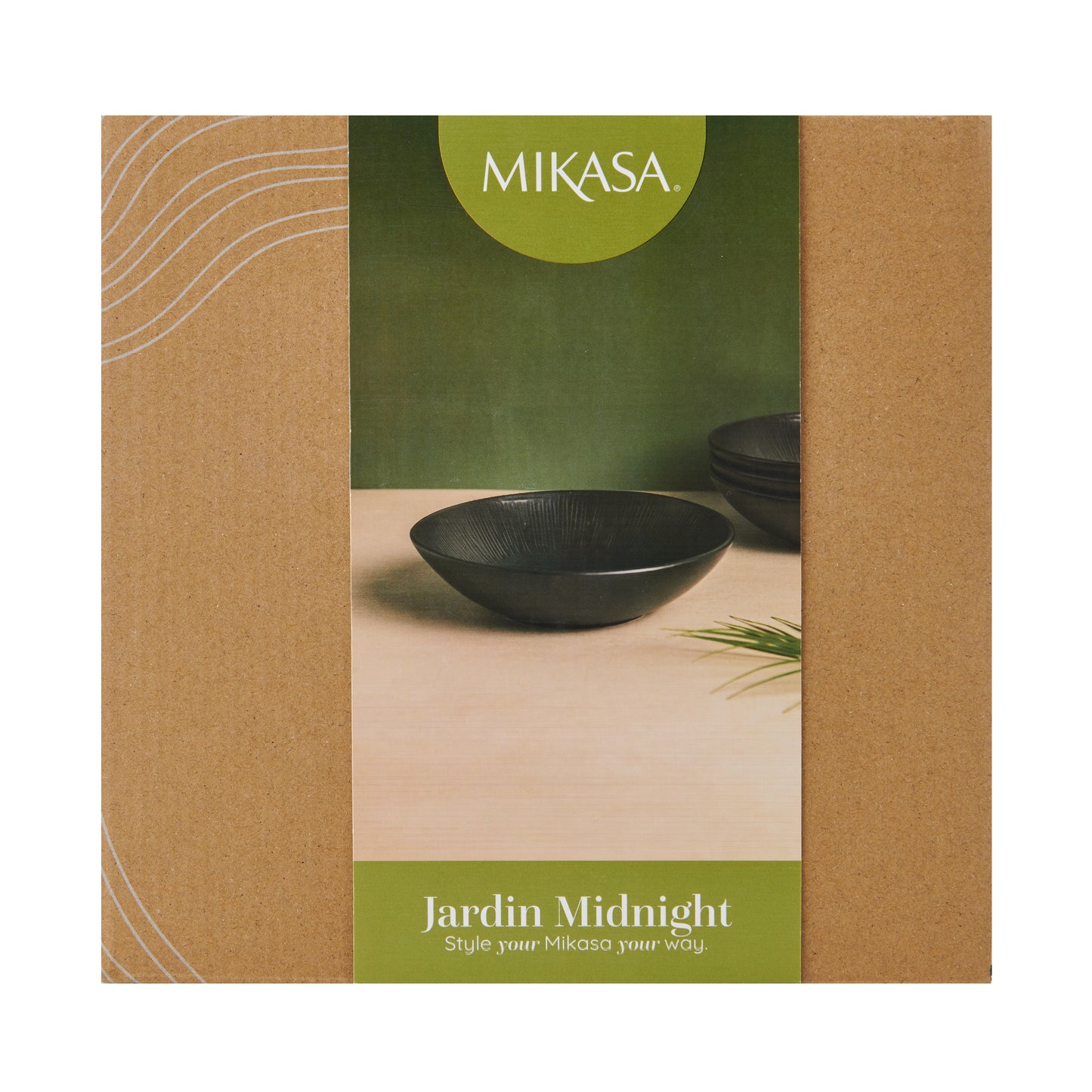 Mikasa Jardin Set of 4 Midnight Pasta Bowls