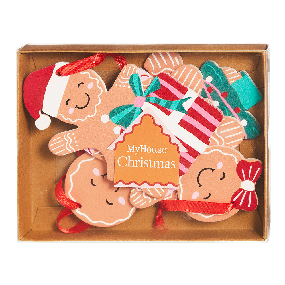 MyHouse Set of 4 Gingerbread Ornaments
