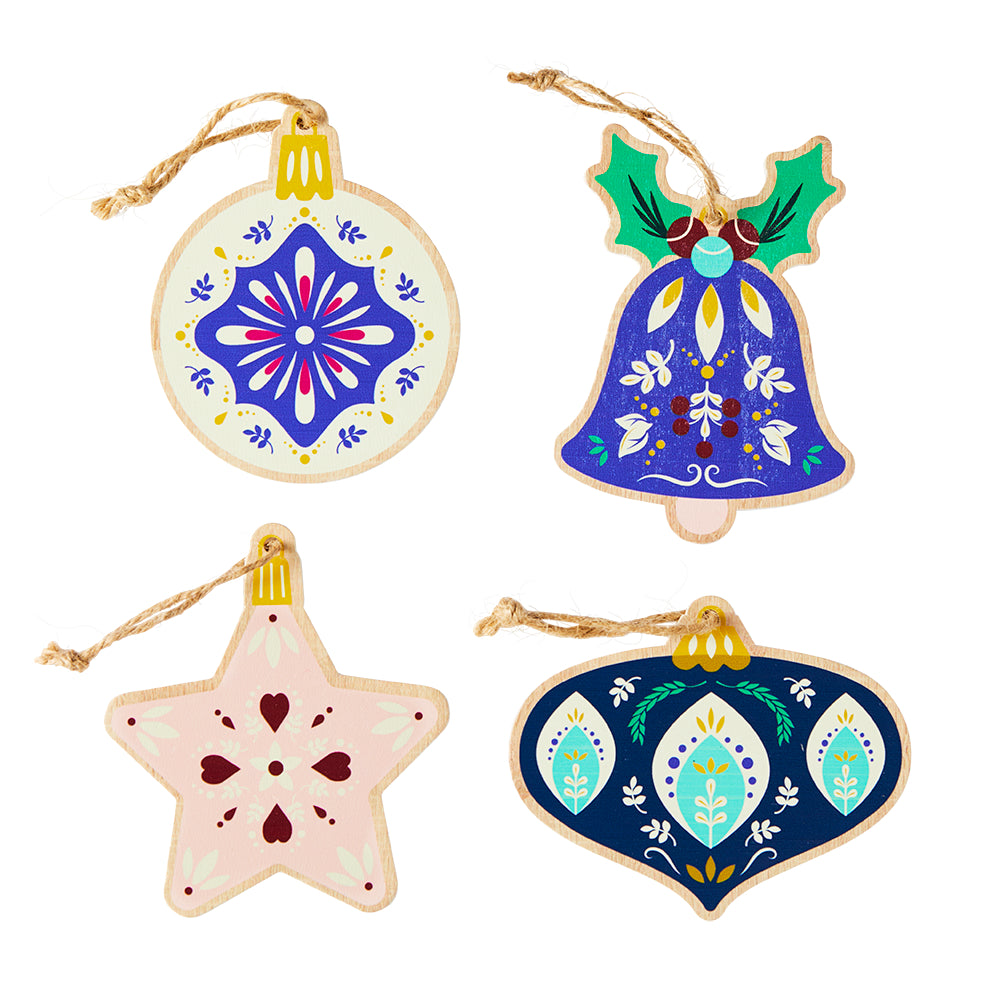 MyHouse Set of 4 Traditional Ornaments