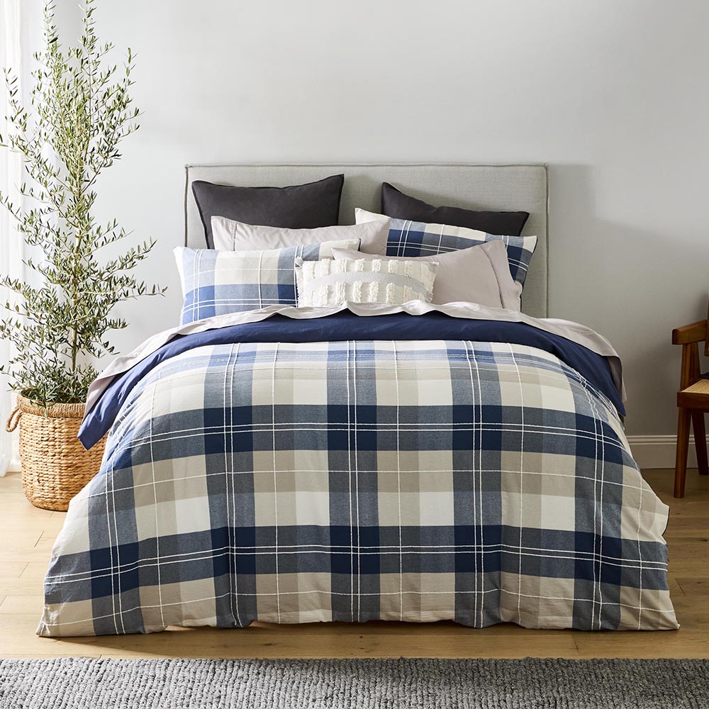 MyHouse Easton Check Quilt Cover Set