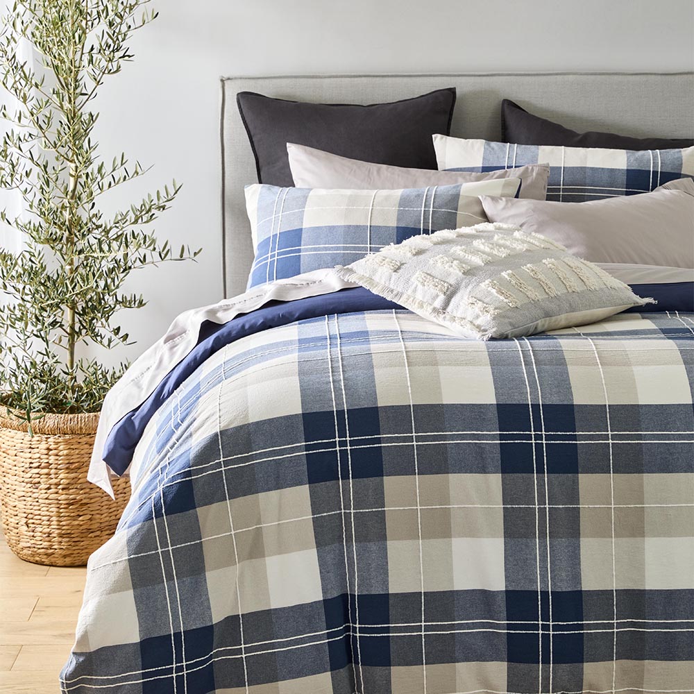MyHouse Easton Check Quilt Cover Set