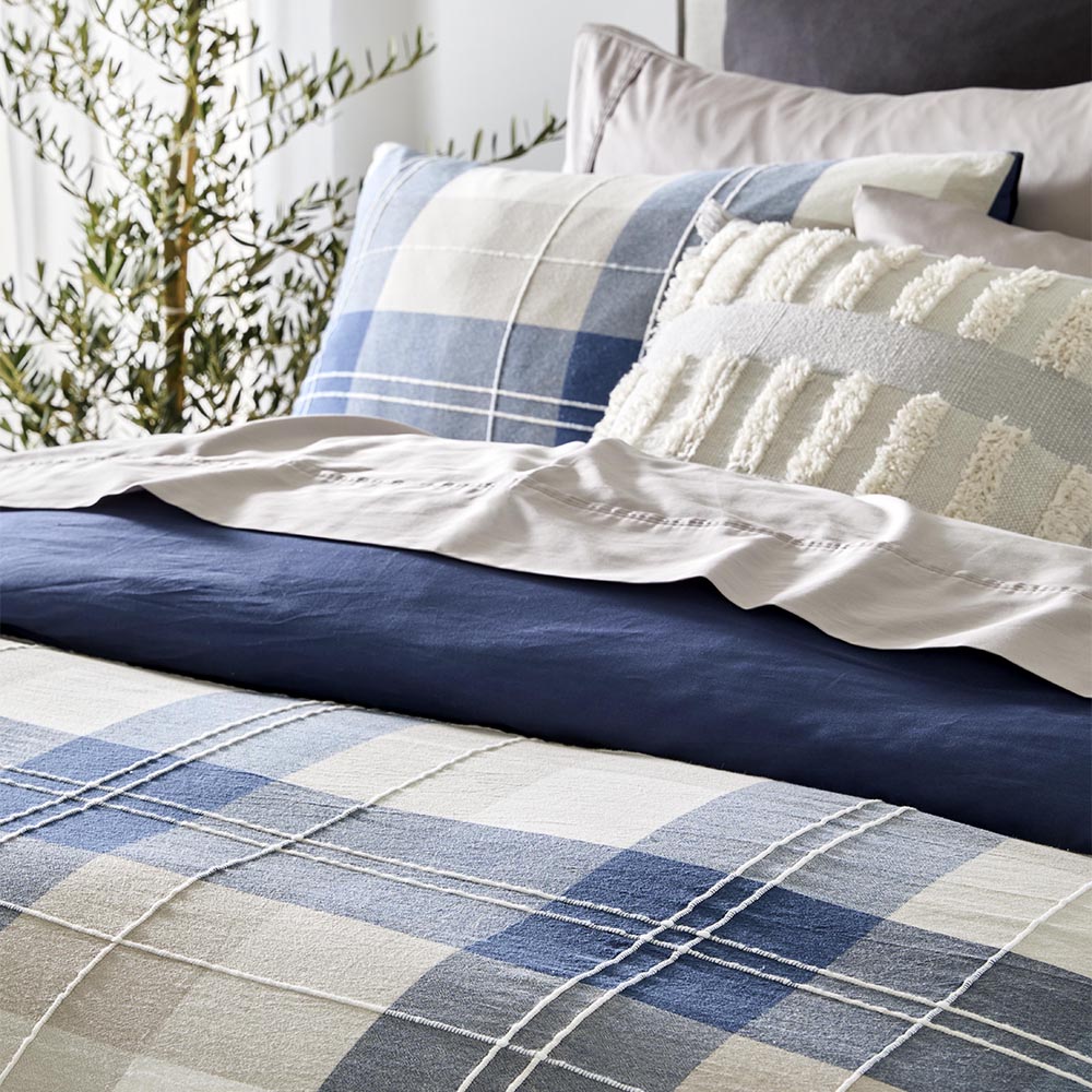 MyHouse Easton Check Quilt Cover Set