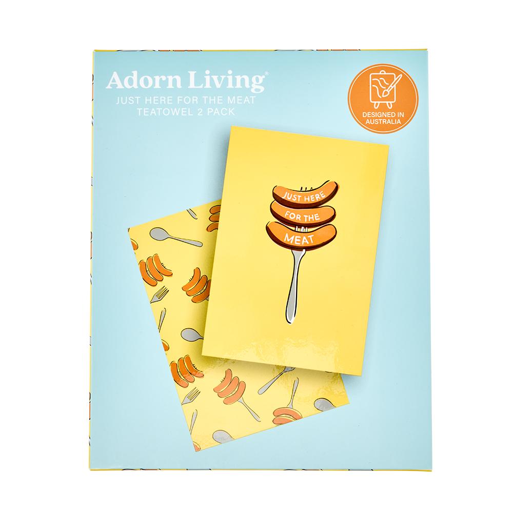 Adorn Living Set of 2 Meat Tea Towels