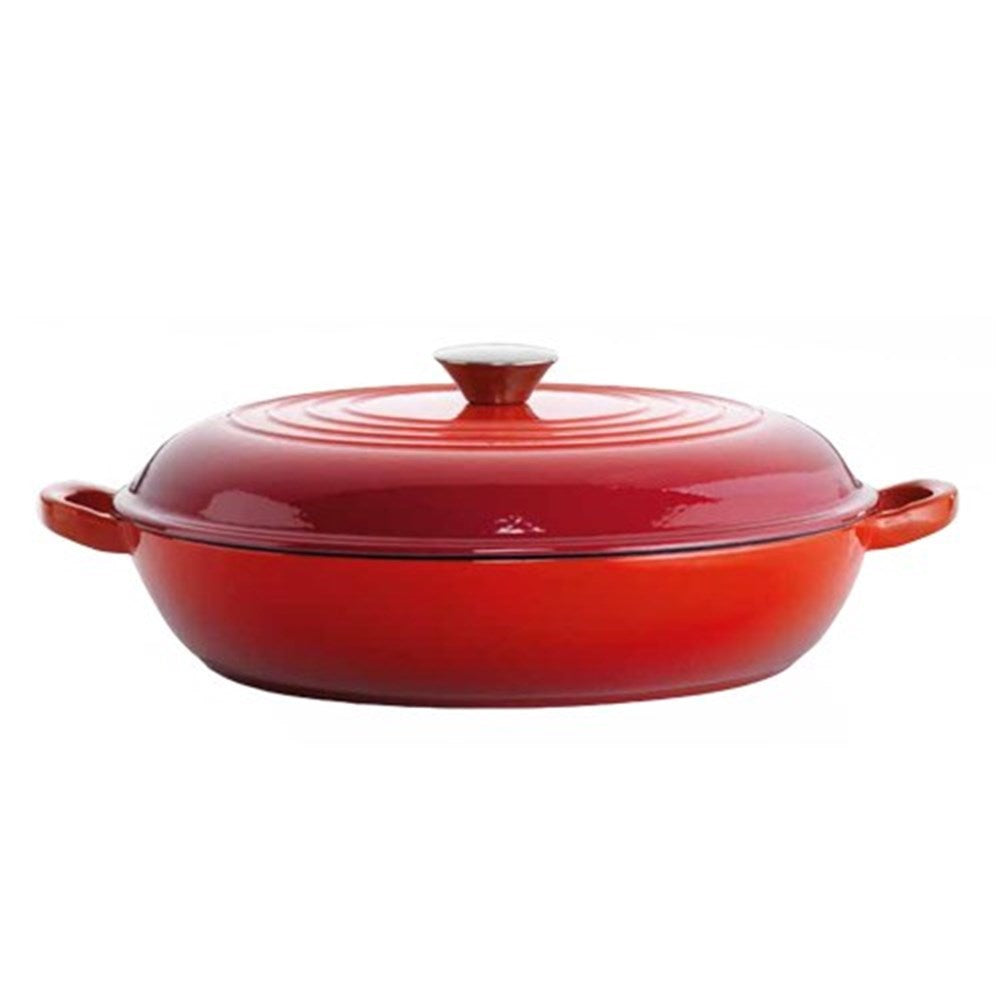 Baccarat Le Connoisseur Cast Iron French Saute Pan 31cm Red