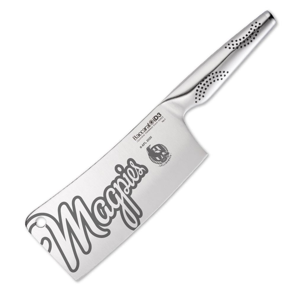 Baccarat iD3 Cleaver 17.5cm AFL Collingwood Magpies at House