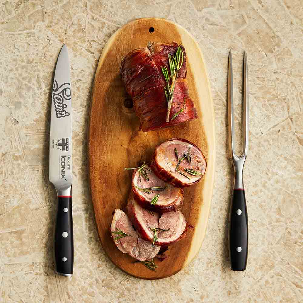 Baccarat iconiX Carving Knife Set AFL St Kilda Saints at House