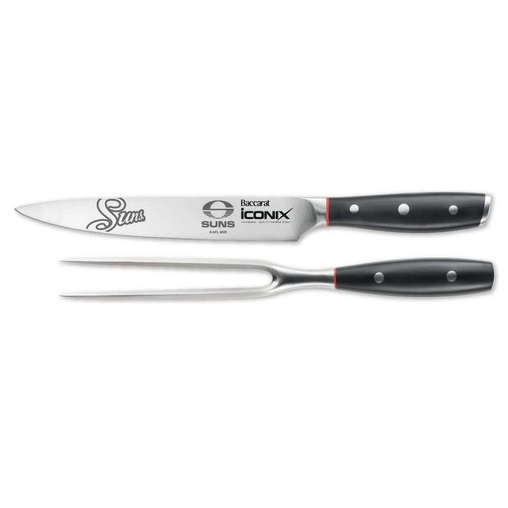 Baccarat iconiX Carving Knife Set AFL Gold Coast Suns at House
