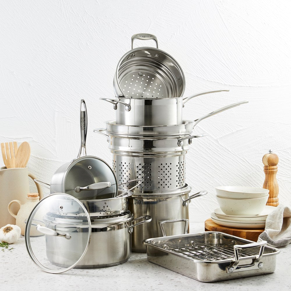 Baccarat iconiX 9 Piece Stainless Steel Cookware Set at House