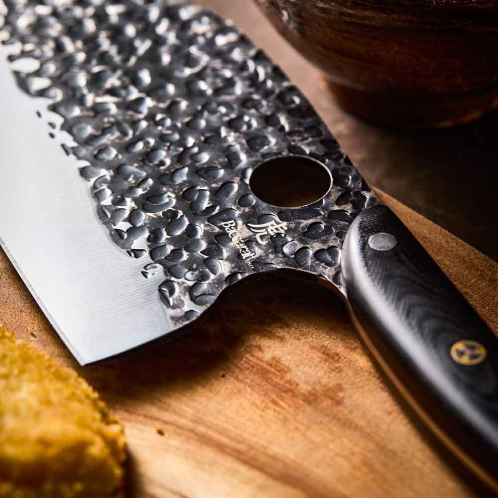 Baccarat KUROI KIBA Moon Knife 17.5cm detail image of blade at House