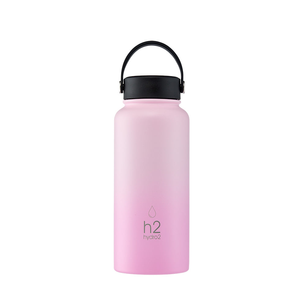 h2 hydro2 Flash Big Mouth Water Bottle 950ml Rose