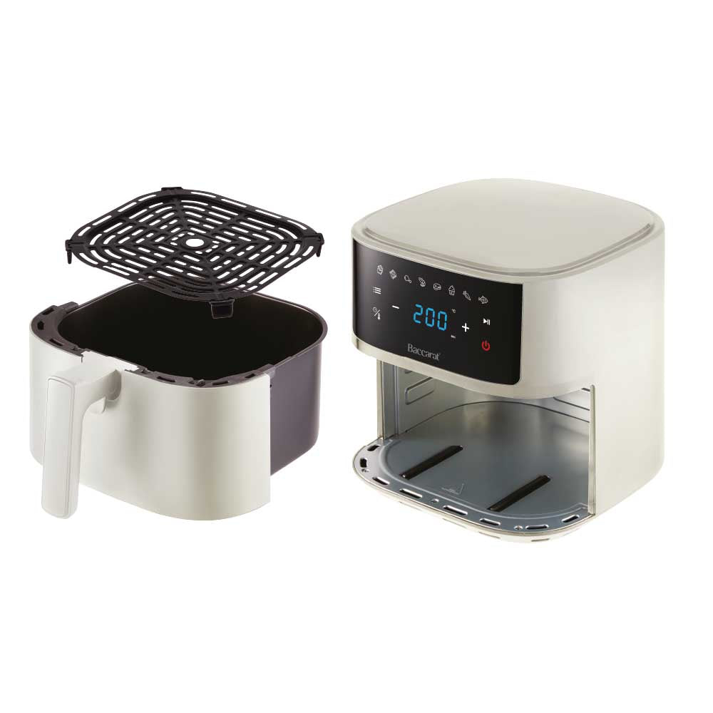 Baccarat The Healthy Fry Compact Air Fryer 5.7L Cream