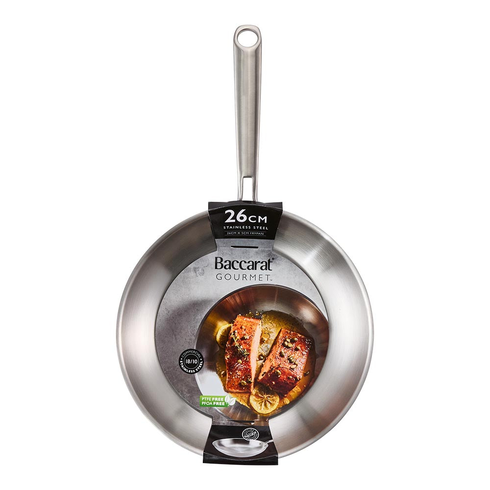 Baccarat Gourmet Stainless Steel Frypan 26cm packaging image at House