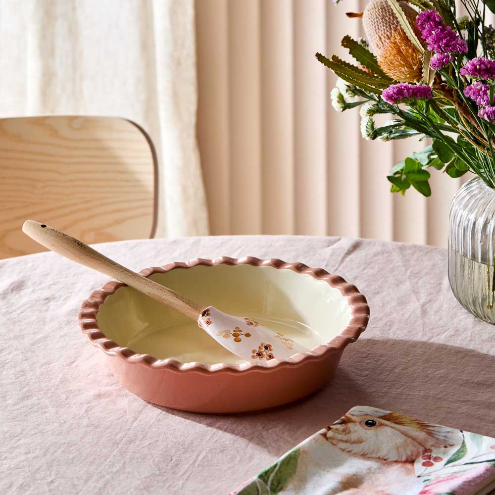 Alex Liddy Posy Pie Dish 27cm Brown at House