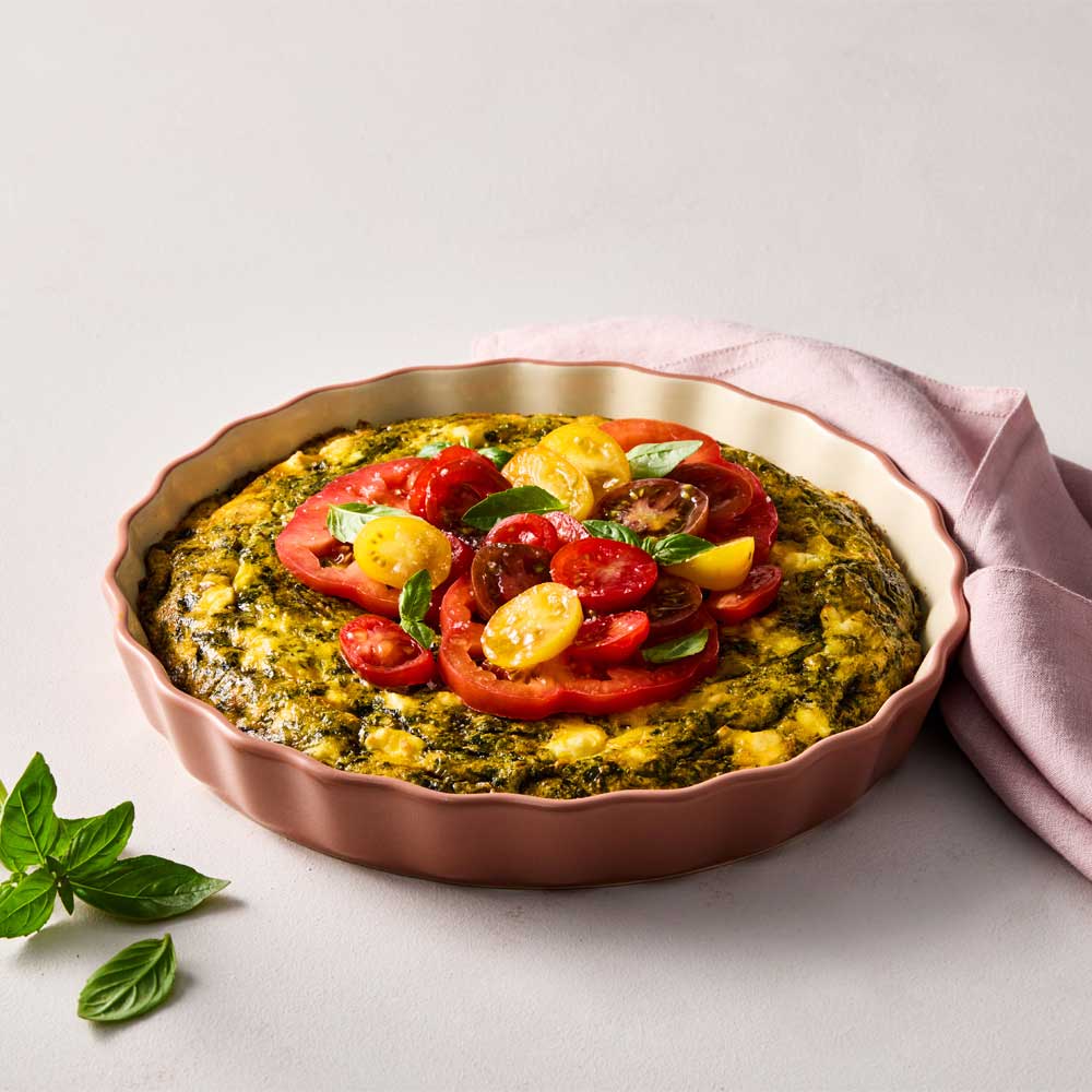 Alex Liddy Posy Quiche Dish 27cm Brown at House