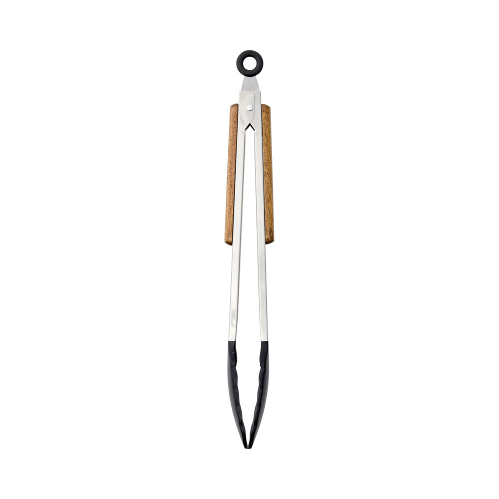 Alex Liddy Rustica Silicone Tongs with wooden handles in navy blue at House