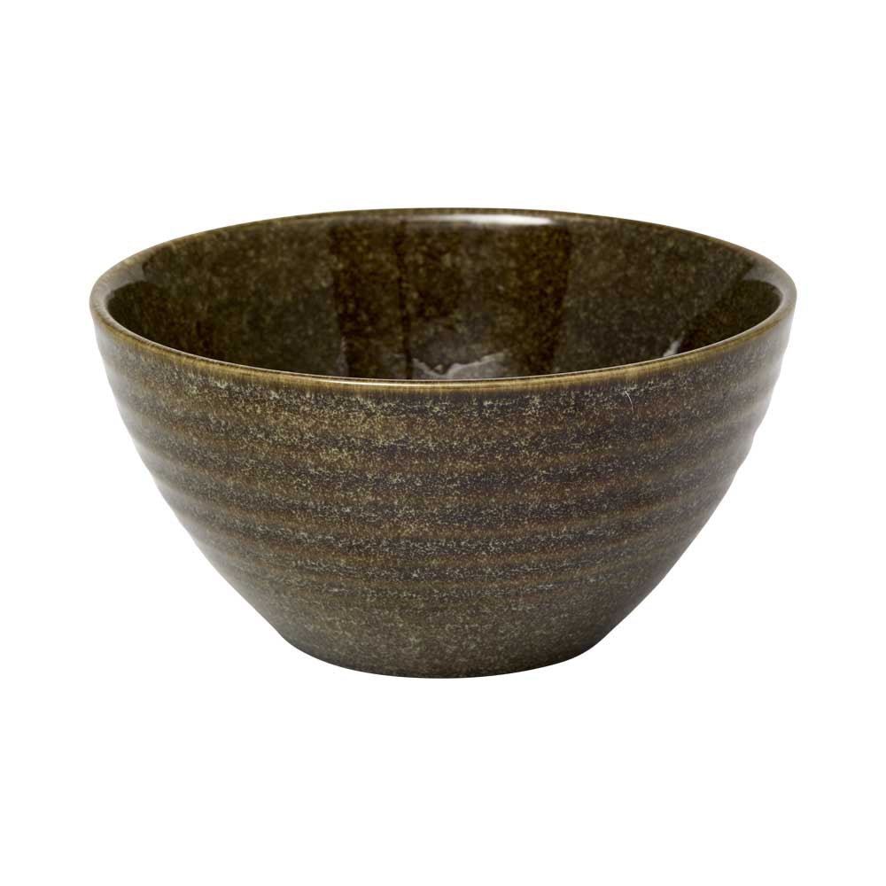 Alex Liddy Rustica Stoneware Bowl 11cm in Forest Green at House