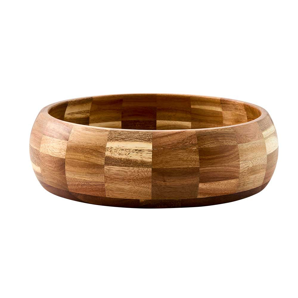 Alex Liddy Acacia Salad Bowl and Servers Set 28cm