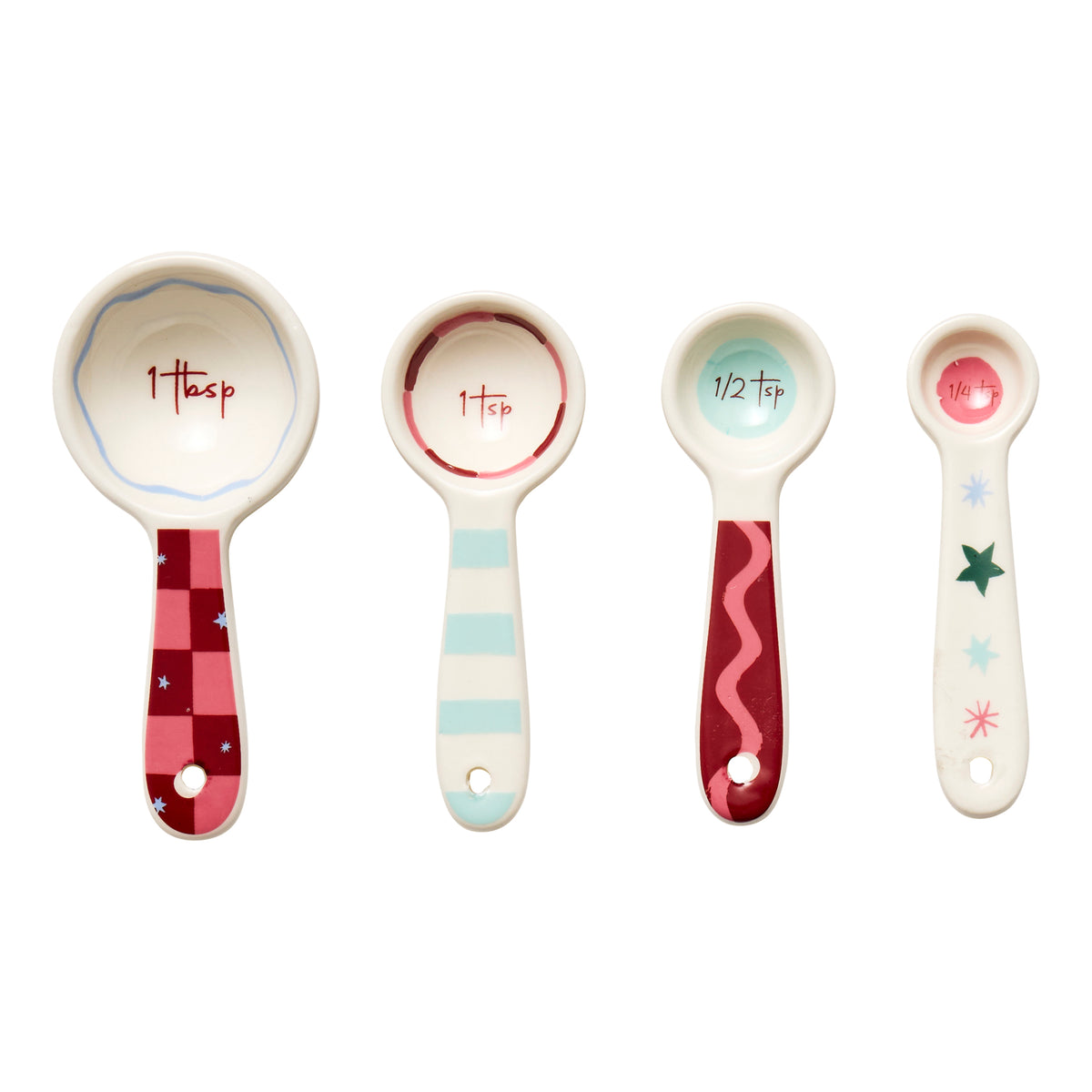 Porto Tis the Season Set of 4 Measuring Spoons