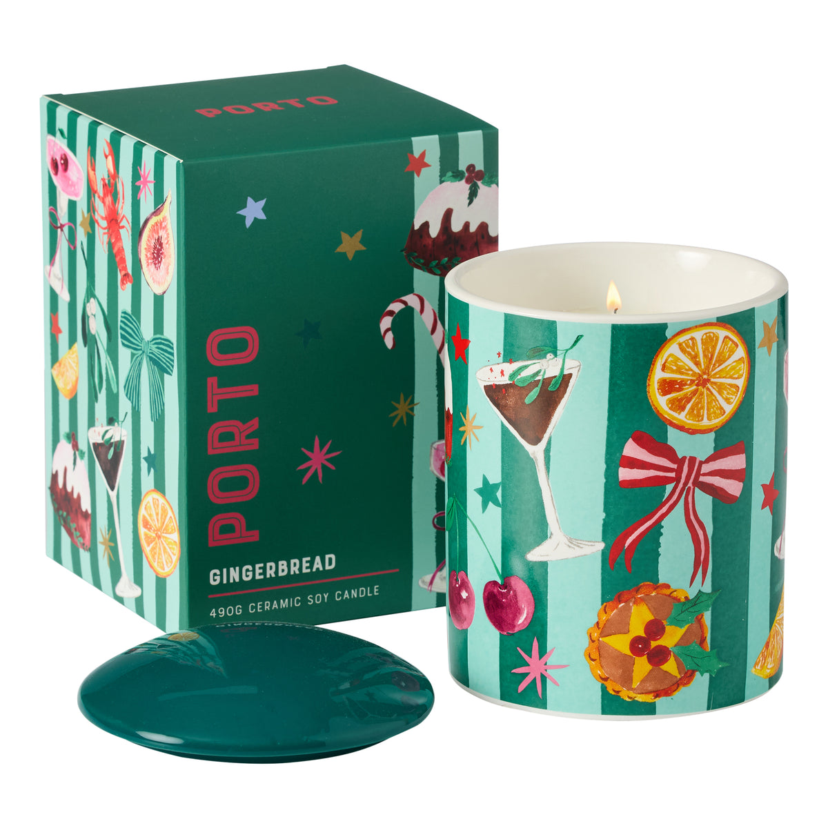 Porto Tis the Season Ceramic Candle 490g