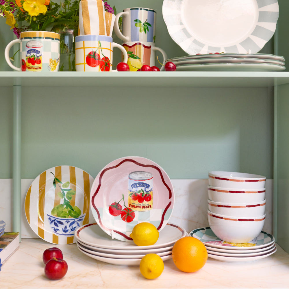 Porto Valentina Side Plate 20cm Olive