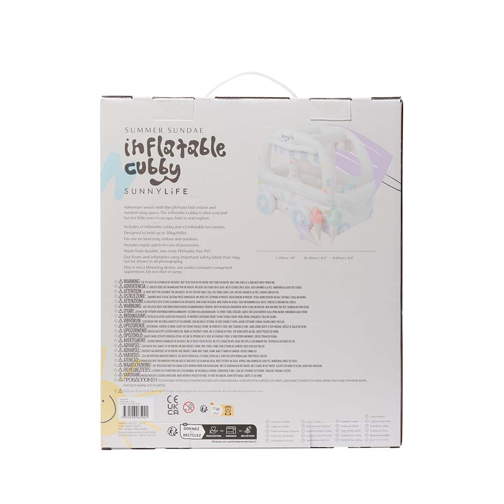 SUNNYLiFE Inflatable Cubby Summer Sundae Multi