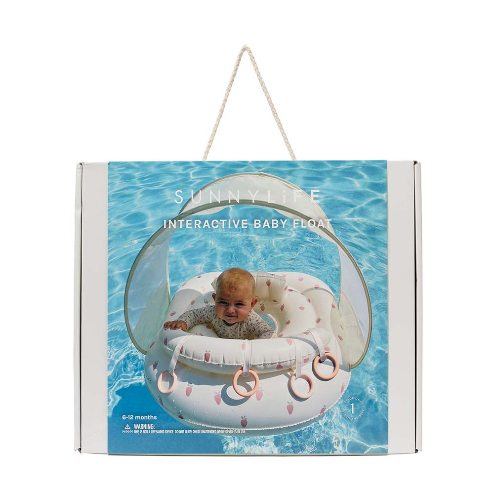 SUNNYLiFE Interactive Baby Float Strawberry Sunshine Pink