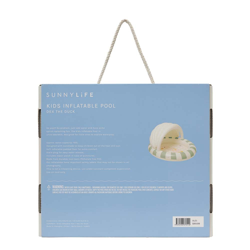 SUNNYLiFE Kids Inflatable Pool Dex The Duck