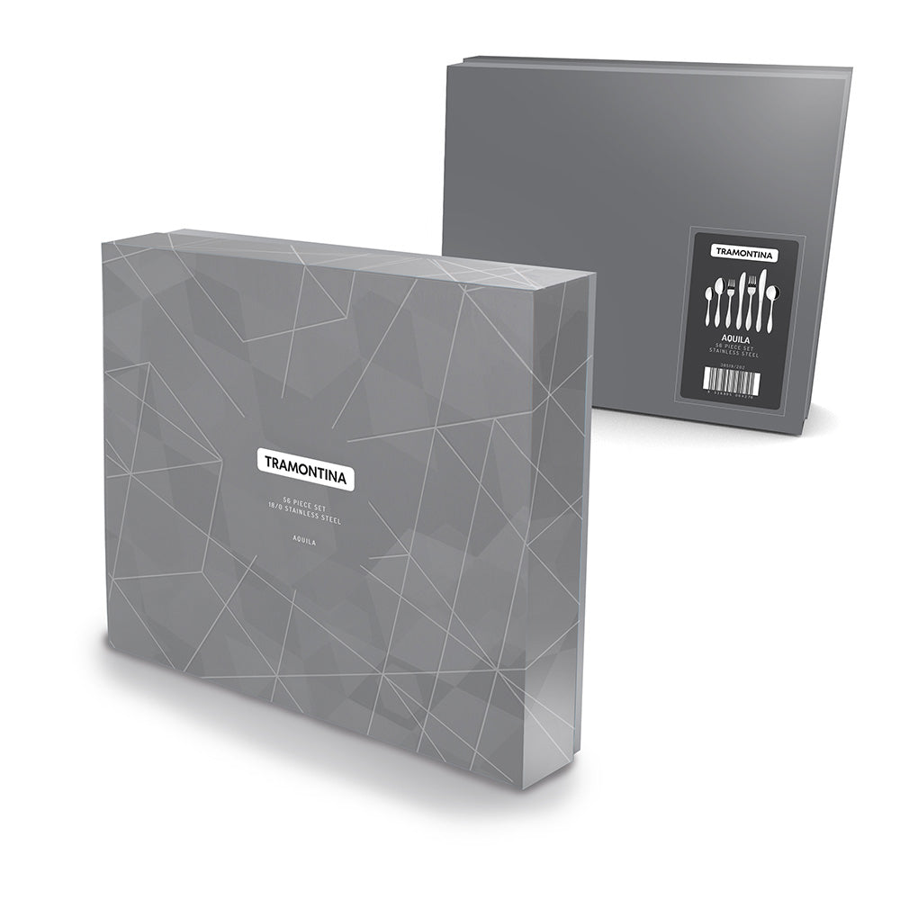 Tramontina Aquila 56 Piece Stainless Steel Cutlery Set gift box at House