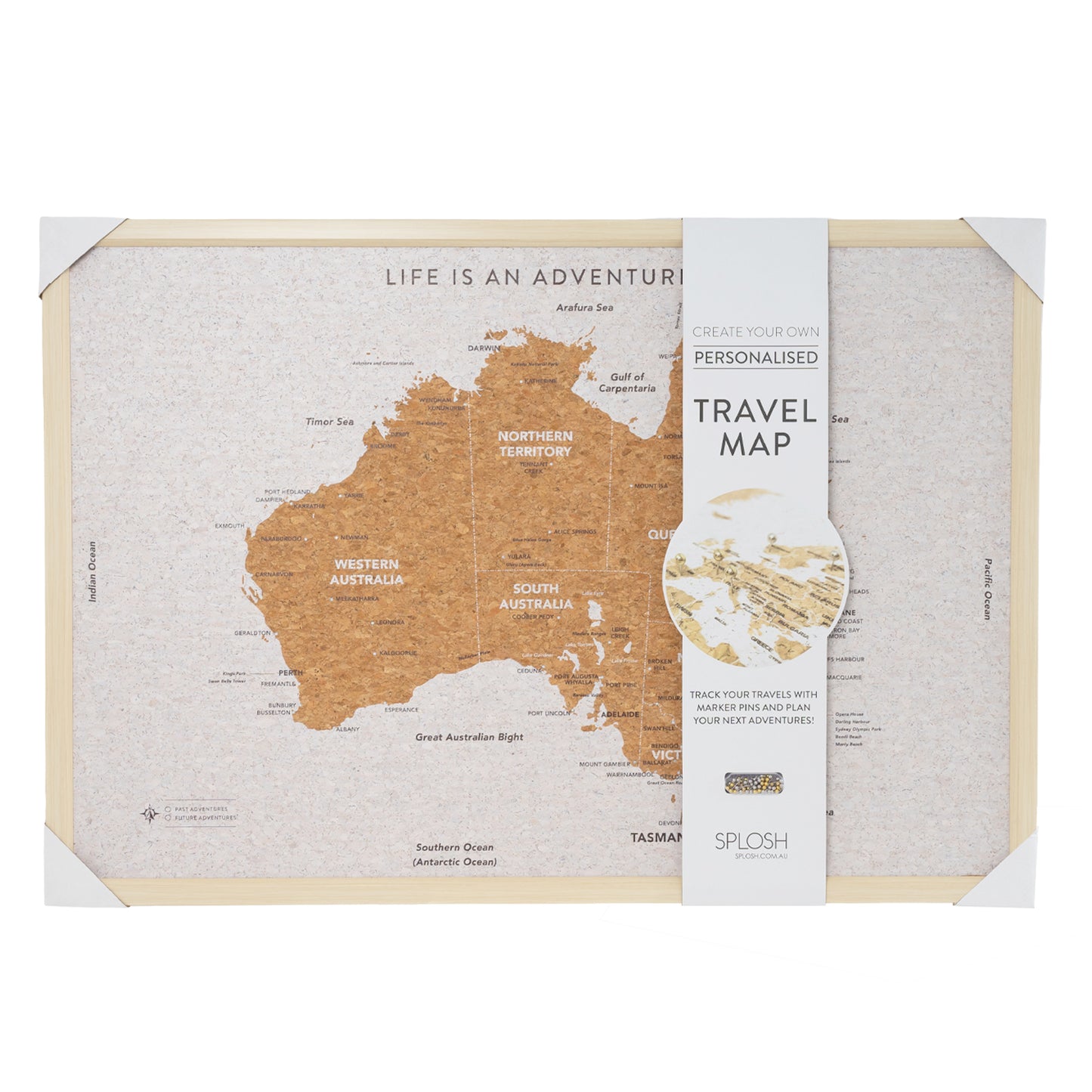 Splosh Travel Board Australia Large Map