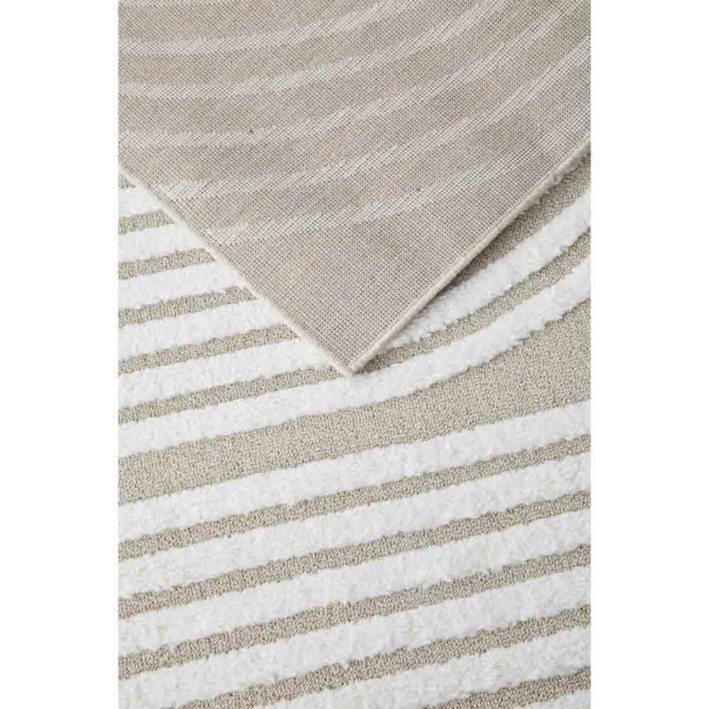 Rug Culture Lotus Abbey Rug in Mixed Beige and White at House. Rug with arch detail.