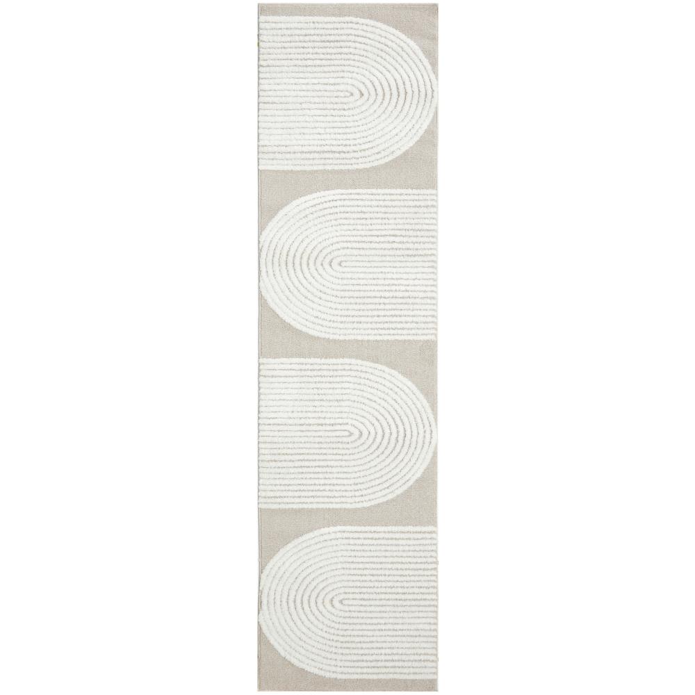 Rug Culture Lotus Abbey Runner Mixed Beige with arch detail at House