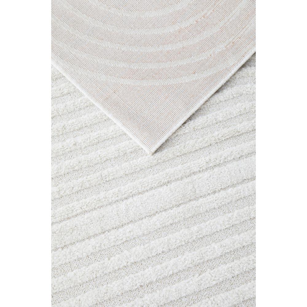 Rug Culture Lotus Abbey Runner White underneath of rug at House
