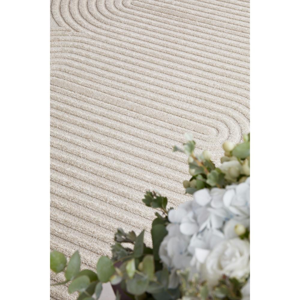 Rug Culture Lotus Carl Runner Beige with oval detail at House