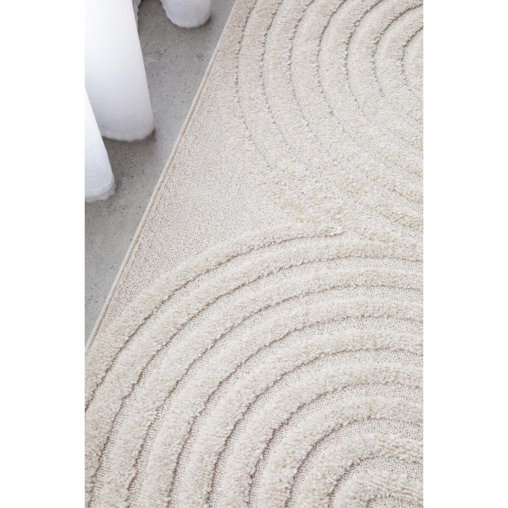 Rug Culture Lotus Carl Runner Beige with oval detail at House