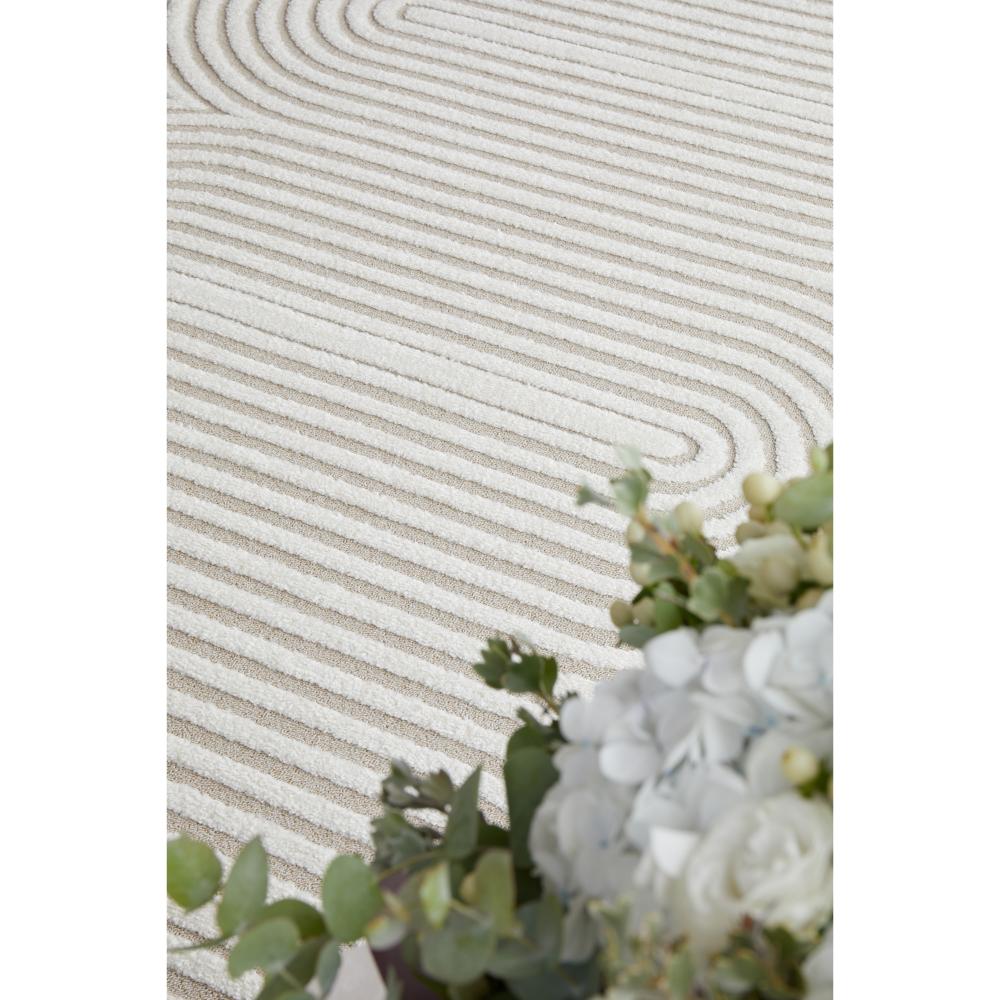 Rug Culture Lotus Carl Runner Mixed Beige with oval detail at House