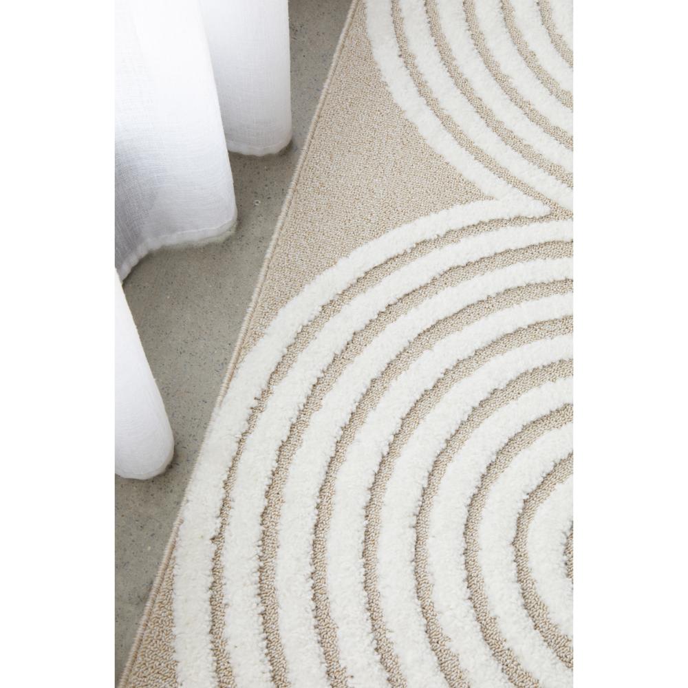 Rug Culture Lotus Carl Runner Mixed Beige with oval detail at House