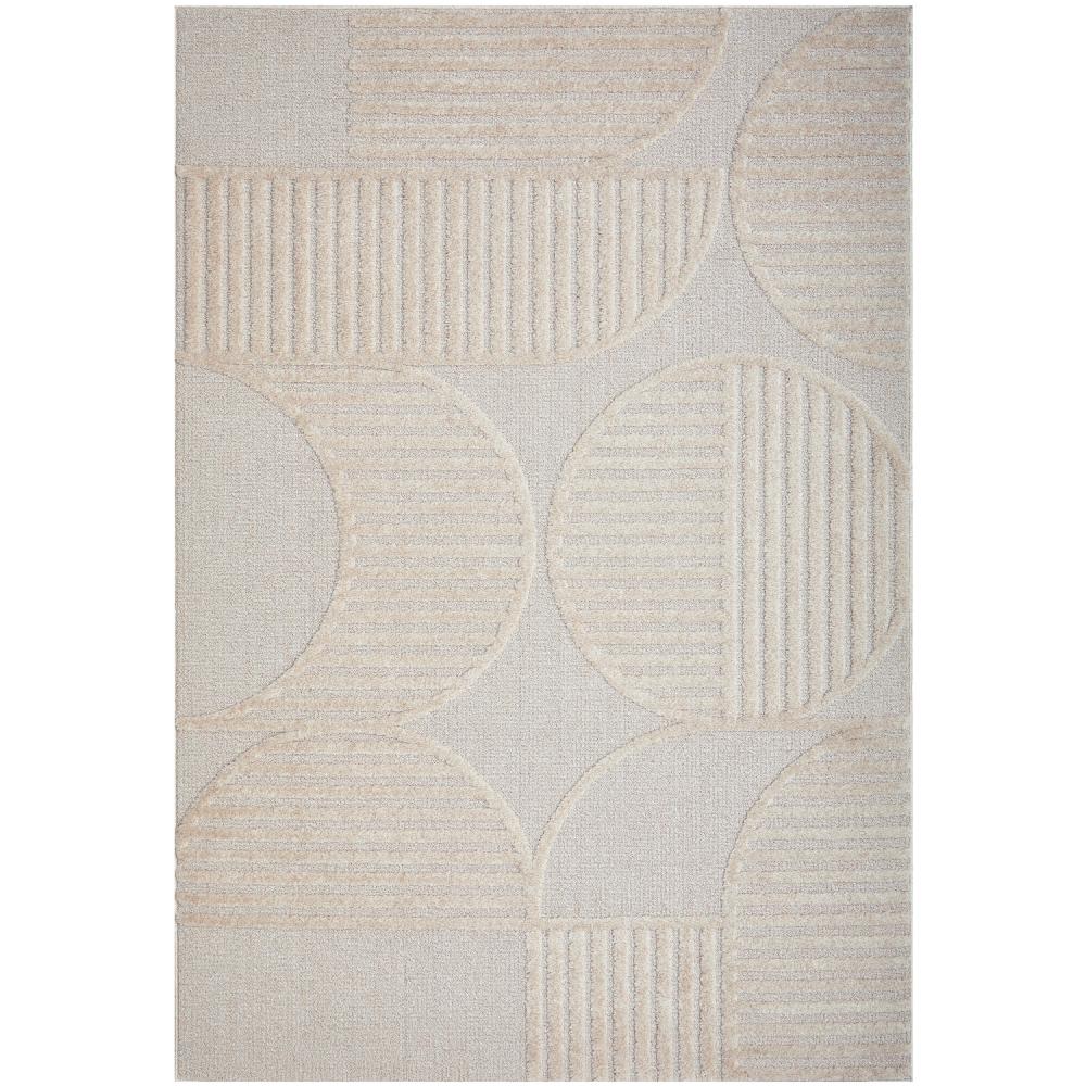 Rug Culture Lotus Leo Rug in Beige with art deco detail at House