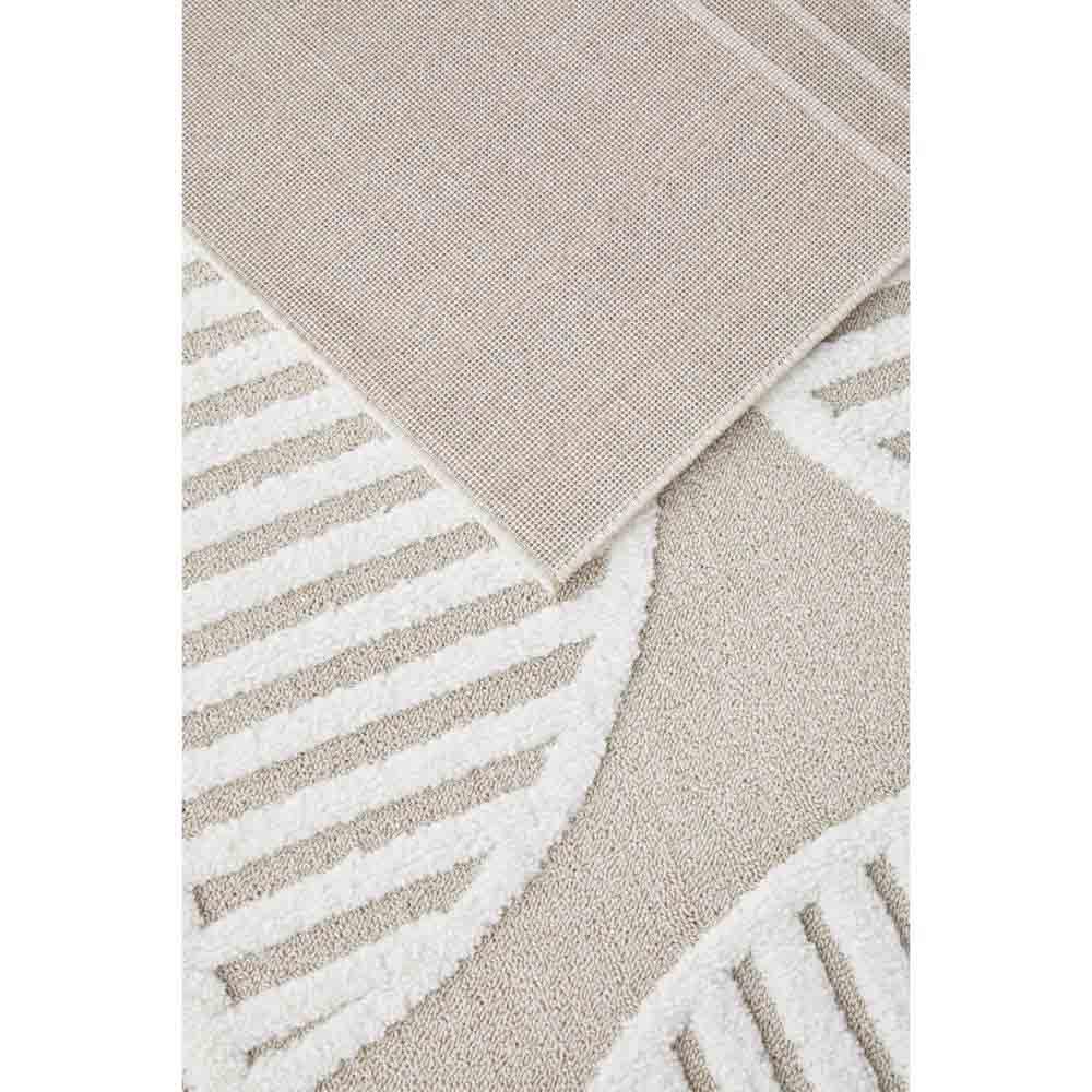 Rug Culture Lotus Leo Rug in Mixed Beige close up detail at House