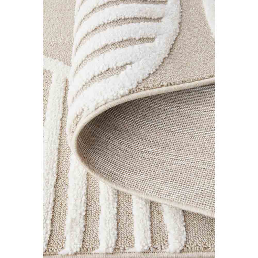 Rug Culture Lotus Leo Rug in Mixed Beige underneath of rug at House