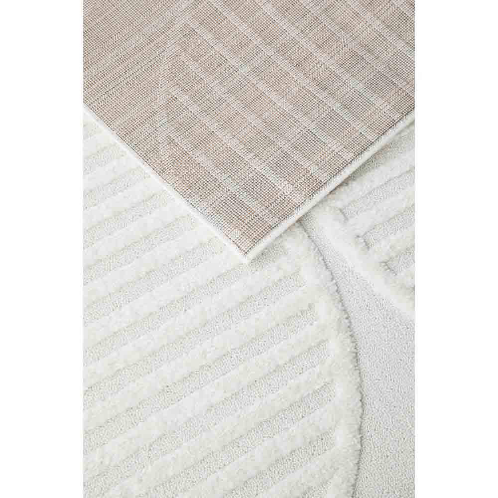 Rug Culture Lotus Leo Rug in White underneath of rug at House