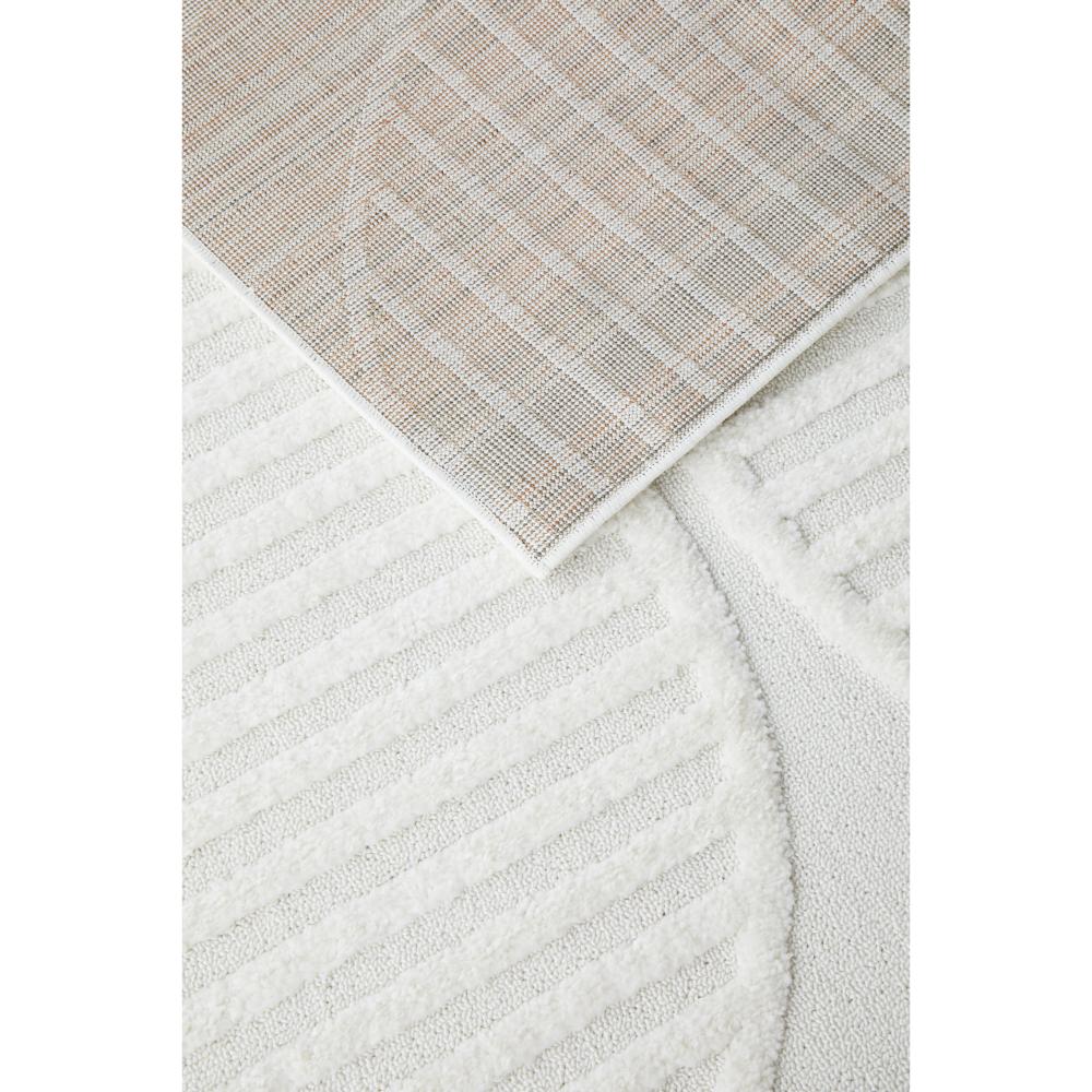 Rug Culture Lotus Leo Runner in White under of rug at House